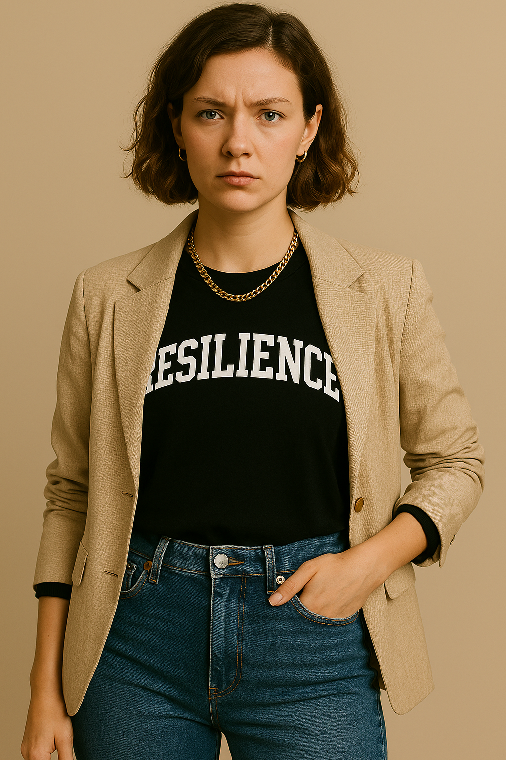 Ladies Tshirt with Jacket